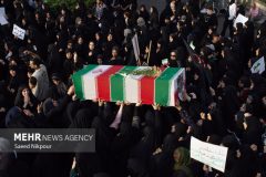 تشییع پیکر شهید مدافع وطن «امیرحسین باجلان» در قزوین